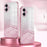 For iPhone 16 Plus Case Electroplating Gradient Glitter TPU Phone Cover - Pink - 3