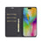 LC.IMEEKE For iPhone 16 Plus Case Carbon Fiber Texture Phone Cover Stand Card Holder - Horizontal Stripe - 2