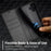 LC.IMEEKE For iPhone 16 Plus Case Carbon Fiber Texture Phone Cover Stand Card Holder - Horizontal Stripe - 5