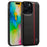 LC.IMEEKE For iPhone 16 Pro Max Case Carbon Fiber Texture Leather+TPU+EVA Phone Cover - 1