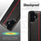 LC.IMEEKE For iPhone 16 Pro Max Case Carbon Fiber Texture Leather+TPU+EVA Phone Cover - 6