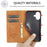 LC.IMEEKE For iPhone 16 Case Wallet Microfiber Leather Phone Cover - Brown - 4