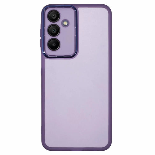 DKSM Series For Samsung Galaxy A16 5G / A16 4G Case Electroplated Camera Frame TPU Phone Cover - Transparent Purple - 1