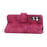 For Samsung Galaxy M35 5G Case Flower Pattern PU Leather Wallet Phone Cover with Strap - Wine Red - 5
