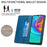 DF-05 For Samsung Galaxy A16 5G / A16 4G Wallet Case RFID Blocking PU Leather Phone Cover - Blue - 2