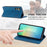 DF-05 For Samsung Galaxy A16 5G / A16 4G Wallet Case RFID Blocking PU Leather Phone Cover - Blue - 3