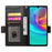 DF-010 For Samsung Galaxy A16 5G / A16 4G Stand Case PU Leather Wallet Phone Cover - Black - 2