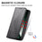 For Realme GT 6 5G Case Calf Texture PU Leather Phone Cover with Wallet - Black - 5