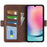 For Samsung Galaxy A16 5G / A16 4G Stand Case Calf Texture Leather Wallet Phone Cover - Brown - 2