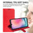 For Samsung Galaxy A16 5G / A16 4G Wallet Case Crazy Horse Texture Stand Leather Phone Cover - Red - 5