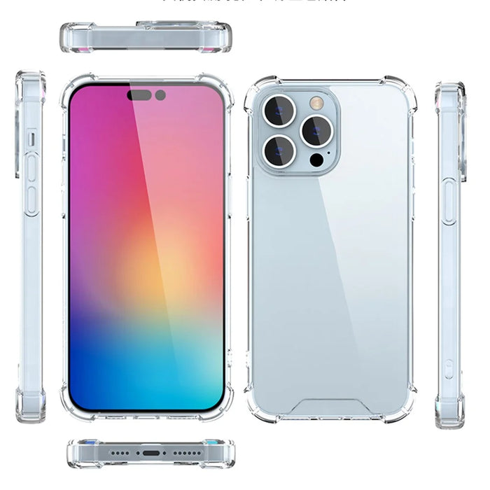 For iPhone 16 Pro Max Case Reinforced Corners TPU Frame + Acrylic Back Phone - 6