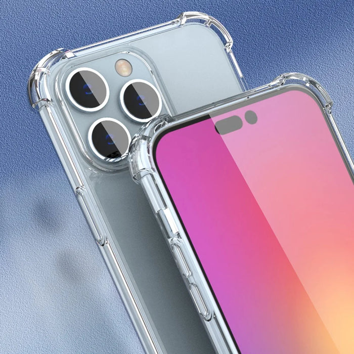 For iPhone 16 Pro Case Reinforced Corners TPU Frame + Acrylic Back Phone Cover - 5