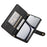 DF-011 For Realme C65 4G Case Zipper Pocket Wallet Leather Phone Cover with Straps - Black - 4