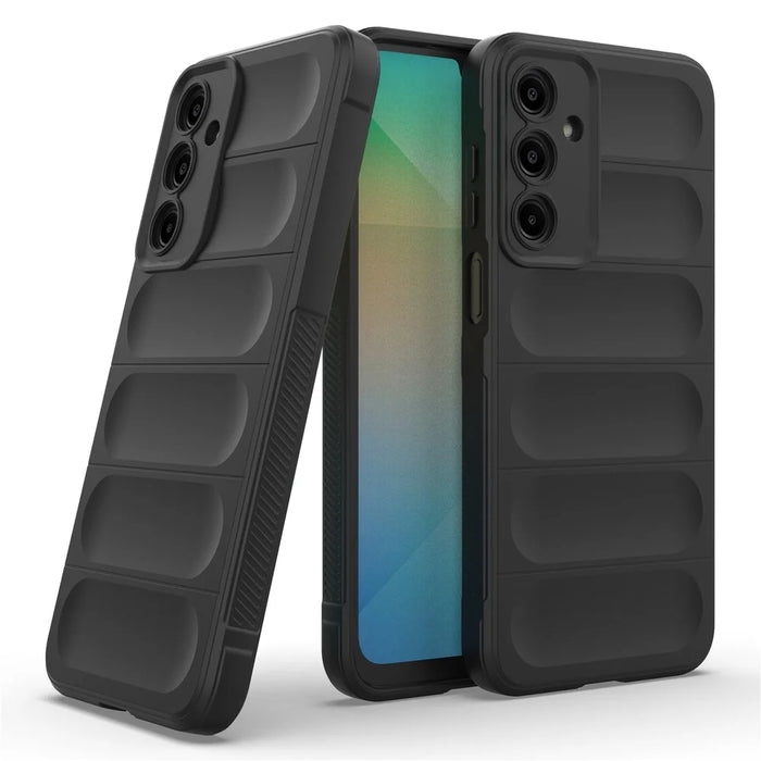 For Samsung Galaxy A16 5G / A16 4G Case Anti-Drop Soft TPU Rugged Phone Back Cover - Black - 2