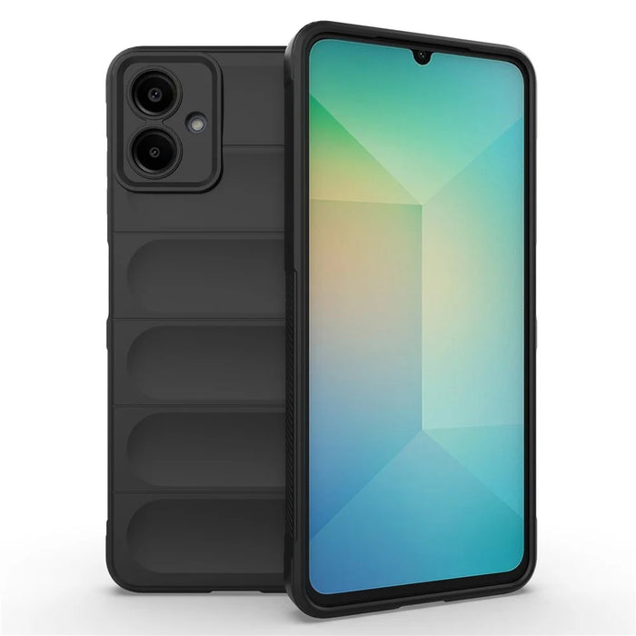 For Samsung Galaxy A06 4G Case Anti-Drop Soft TPU Rugged Phone Back Cover - Black - 1