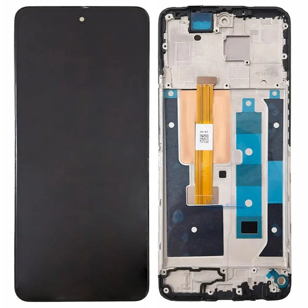 For Realme 12 5G OEM Grade S IPS LCD Screen and Digitizer Assembly + Frame Part (Without Logo) - 1