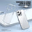 IPAKY For iPhone 16 Pro Clear Phone Case TPU + PC Slim Phone Back Cover - Transparent - 3
