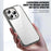 IPAKY For iPhone 16 Pro Clear Phone Case TPU + PC Slim Phone Back Cover - Transparent - 5