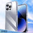 IPAKY For iPhone 16 Pro Clear Phone Case Four Corner Shockproof Slim Back Cover - 2