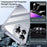 IPAKY For iPhone 16 Pro Clear Phone Case Four Corner Shockproof Slim Back Cover - 6
