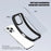 IPAKY For iPhone 16 Pro Clear Phone Case TPU + PC Anti-Fingerprint Back Cover - Black - 5