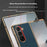 For Samsung Galaxy Z Fold6 5G Case Electroplating Frame PU Leather+PC Phone Cover - Dark Green - 2