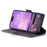 For iPhone 16 Plus Leather Case CASEME 023 RFID Blocking 3 Card Slot Mobile Cover - Purple - 3