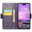 For iPhone 16 Leather Case CASEME 023 RFID Blocking 3 Card Slot Mobile Cover - Purple - 2