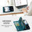 For iPhone 16 Phone Cases CASEME 008 Leather Cover with Detachable Wallet and Strap - Blue - 7