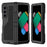 For Samsung Galaxy Z Fold6 5G Case Aluminium Alloy+Silicone Kickstand Cover with PET Screen Film - Black - 2