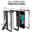For Samsung Galaxy Z Fold6 5G Case Aluminium Alloy+Silicone Kickstand Cover with PET Screen Film - Black - 4