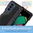 For Samsung Galaxy Z Fold6 5G Case Aluminium Alloy+Silicone Kickstand Cover with PET Screen Film - Black - 5