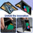 For Samsung Galaxy Z Fold6 5G Case Aluminium Alloy+Silicone Kickstand Cover with PET Screen Film - Black - 7