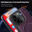 For iPhone 16 Pro Case Compatible with MagSafe with Folded Kickstand PC Silicone Leather Phone Back Cover  - Dark Purple - 5