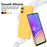 For Samsung Galaxy A06 4G Case Liquid Silicone Anti-Scratch Phone Cover with Hand Strap - Yellow - 4