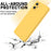 For Samsung Galaxy A06 4G Case Liquid Silicone Anti-Scratch Phone Cover with Hand Strap - Yellow - 6