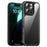 IPAKY For iPhone 16 Pro Case Shockproof PC+TPU Clear Back Phone Cover - Black - 1