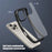 IPAKY For iPhone 16 Pro Max Case Shockproof PC+TPU Clear Back Phone Cover - Black - 5