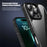 IPAKY For iPhone 16 Pro Max Case Shockproof PC+TPU Clear Back Phone Cover - Black - 6