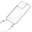 SULADA For iPhone 15 Pro Case Electroplating Ultra Clear Soft TPU Phone Cover with PU Wrist Strap - White - 5
