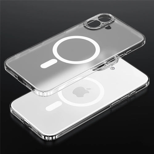 SULADA For iPhone 16 Case Compatible with MagSafe PC+TPU Matte Translucent Back Cover - 1