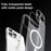 SULADA For iPhone 16 Pro Max Case Compatible with MagSafe PC+TPU Matte Translucent Back Cover - 3