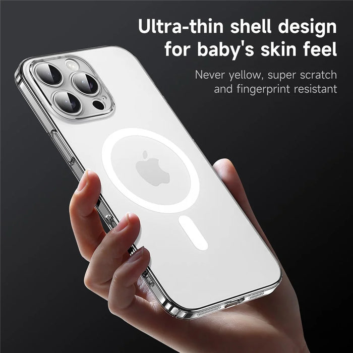 SULADA For iPhone 16 Pro Max Case Compatible with MagSafe PC+TPU Matte Translucent Back Cover - 6