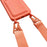For iPhone 16 Case Liquid Silicone Card Slot Soft Phone Cover with Lanyard Strap - Orange - 3
