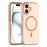 For iPhone 16 Case Compatible with MagSafe Skin-Touch PC+TPU Matte Phone Cover - Orange - 1