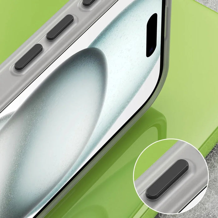 For iPhone 16 Case Compatible with MagSafe Skin-Touch PC+TPU Matte Phone Cover - Orange - 5