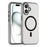 For iPhone 16 Plus Case Compatible with MagSafe Skin-Touch PC+TPU Matte Phone Cover - Black - 1