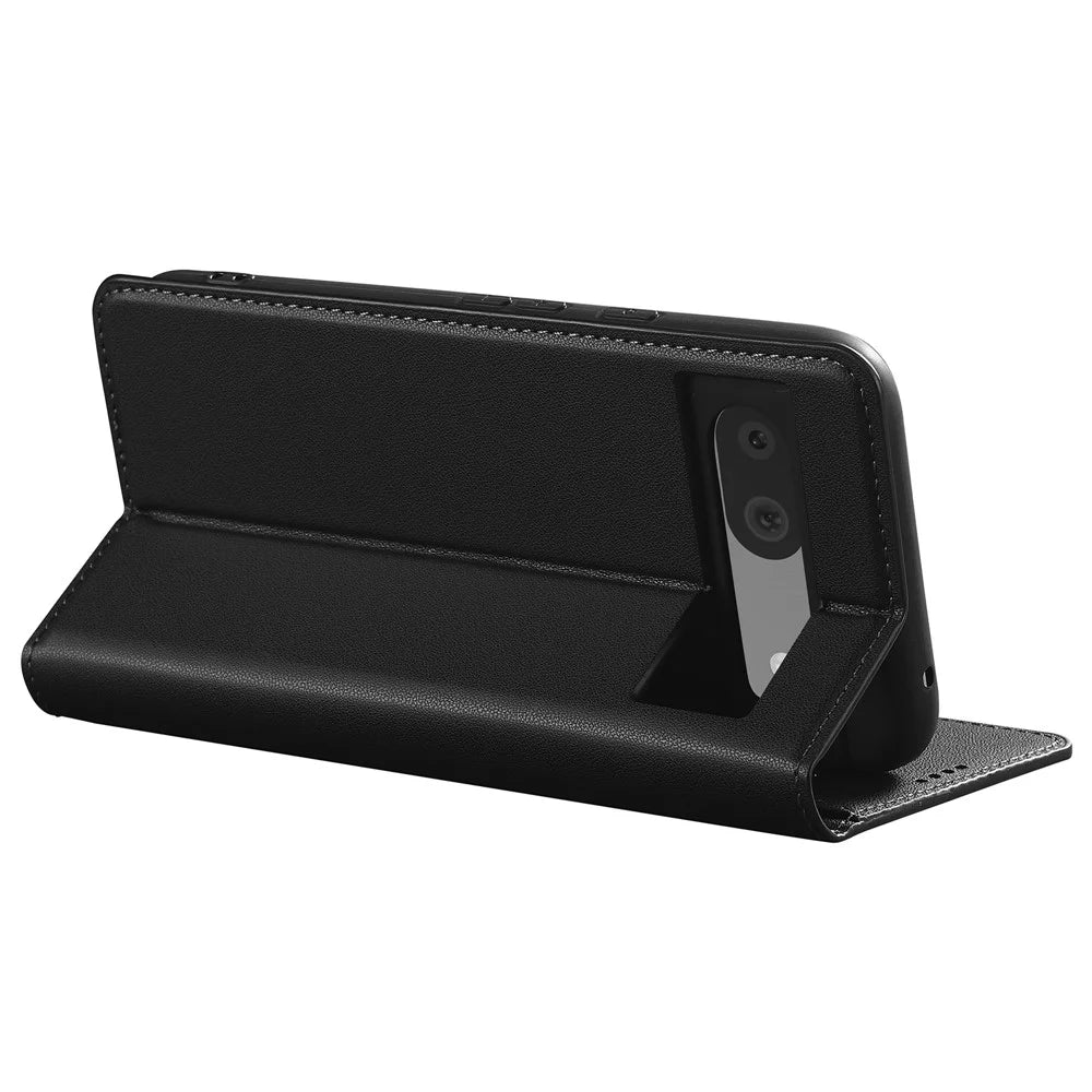 LC.IMEEKE L1 Series for Google Pixel 8 Case PU Leather Wallet Stand Protective Phone Cover - Black - 4