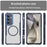 For Samsung Galaxy S24 FE Case TPU+PC Carbon Fiber Phone Cover Magnetic Case - Blue - 2