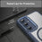 For Samsung Galaxy S24 FE Case TPU+PC Carbon Fiber Phone Cover Magnetic Case - Blue - 5